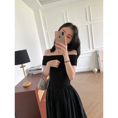 VÁY TRỄ VAI PHA THÔ