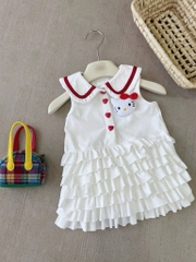 VÁY POLO BÉ GÁI PHỐI BÈO TẦNG SẴN