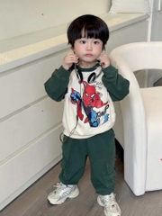 BỘ ZIP DÀI NHỆN SPIDER - MAN QUẦN TÚI HỘP BÉ TRAI