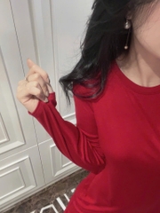 VÁY ZIP ĐỎ XẺ SAU NỮ THU ĐÔNG SẴN