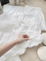 VÁY NỮ THÊU TRẮNG KHOÁ TRC 2 LỚP