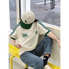ÁO PHÔNG DAS VIỀN XANH LÁ CỘC TAY NỮ
