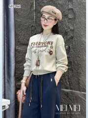 SET NỈ HAI DA EVERYONE PHỐI CHỮ NÂU NỮ THU ĐÔNG SẴN
