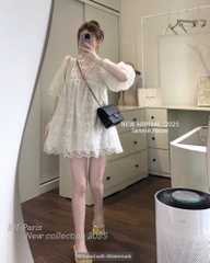 VÁY REN HOA TAY BỒNG NỮ