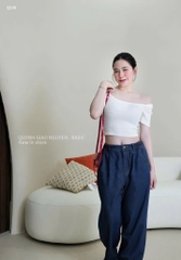 QUẦN BÒ SUÔNG XANH CHUN SAU 1 CÚC NỮ SẴN (SALE 105k)