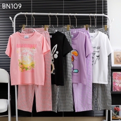 BỘ NỮ ÁO COTTON QUẦN THÔ KẺ XUẤT DƯ XỊN NỮ