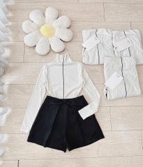 SET ÁO LEN HÀN CỔ CAO MIX QUẦN NƠ NỮ THU ĐÔNG SẴN (SALE 138K)
