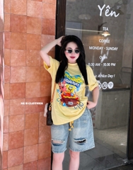 SET ÁO THUN QUẦN BÒ RÁCH 4 MÀU