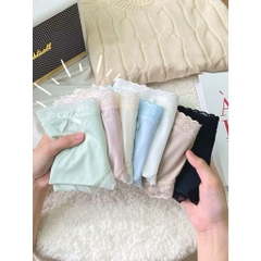 SET 10 QUẦN LÓT NỮ VIỀN REN MÀU PASTEL SẴN