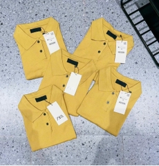 ÁO LEN POLO VÀNG CỘC TAY NỮ
