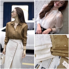 ÁO SƠ MI GU TƠ LY CÁ VAI CÚC TRAI NỮ