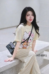 SET BỘ QUẦN CHẤM BI ÁO KITTY NỮ (TĂNG GIÁ) SẴN