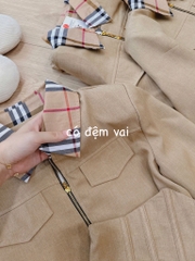 SET BỘ NỮ PHỐI ÁO VESST KHOÁ MIX VÁY XOÈ COSSET 2 LỚP THU ĐÔNG SẴN (SALE 138k)