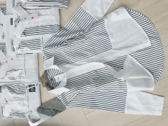 ÁO SƠ MI GU PHỐI KẺ DÀI TAY NỮ SẴN