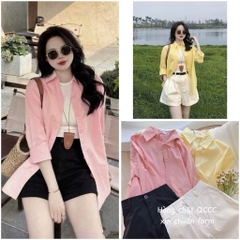 SET ÁO SƠ MI MIX QUẦN SHORT NỮ (SALE 143k)
