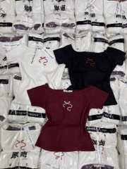 SET 3 ÁO ZIP TRỄ VAI THÊU NƠ