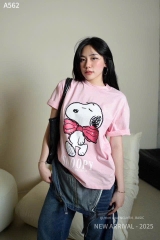 ÁO PHÔNG HỒNG SNOPY NỮ