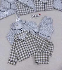 SET 2 BỘ DÀI PIZAMA KẺ BÉ TRAI SẴN