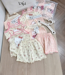 SET 2 BỘ HOA NHÍ VIỀN REN BÉ GÁI