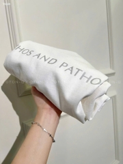 ÁO PHÔNG TRẮNG CHỮ ETHOS AND PATHOS NỮ