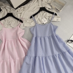 VÁY 2S MAXI KẺ SIU HOT (Xả 60k)