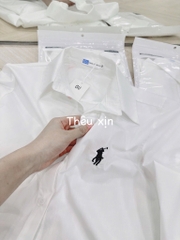 ÁO SƠ MI GU THÊU VẠT CONG NỮ SẴN