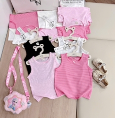 SET 4 ÁO BALO XƯỢC TONE HỒNG BÉ GÁI