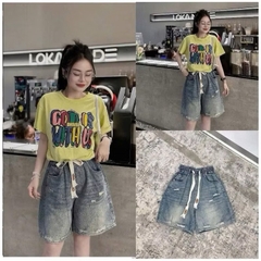 QUẦN BÒ NỮ CẠP CHUN PHỐI RÁCH SẴN
