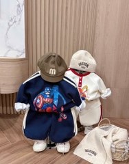 SET BỘ DÀI NỈ SIÊU NHÂN MARVAL 2 MÀU PHỐI BÉ TRAI