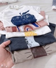 SET 5 ÁO PHÔNG CỘC TAY DỨA CHO BÉ GÁI BÉ TRAI(XẢ 119k)