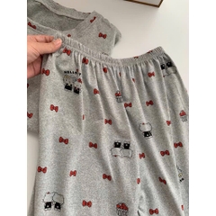 SET BỘ NGỦ DÀI HELLO KITTY NƠ NỮ THU ĐÔNG