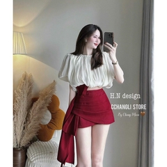 SET ÁO TƠ XỐP 2 LỚP DÂNG BUM CV XẾP LY NỮ