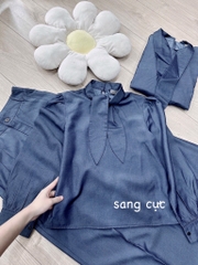 SET BÒ NỮ CỔ CAO NƠ VẠT QUẦN SUÔNG THU ĐÔNG SẴN (SALE 135k)