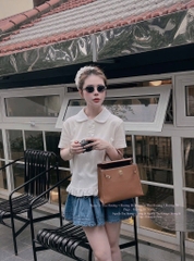 ÁO POLO CỘC VIỀN BÈO NỮ