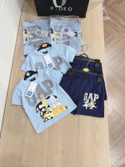 BỘ CHÓ CỨU HỘ G.A.P XANH TRỜI QUẦN SHORT XANH THAN CHO BÉ TRAI SẴN
