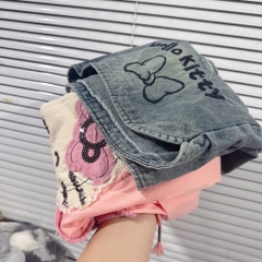 SET CỘC ÁO MÈO QUẦN JEAN NỮ