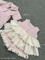 SET BỘ + VÁY TONE HỒNG BÉ TRAI BÉ GÁI