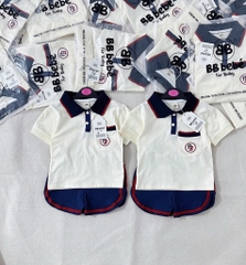 SET CỘC POLO PHỐI CỔ THAN VIỀN ĐỎ BÉ TRAI SẴN (SALE 59k)