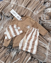 ĐỒ BƠI BỘ BƠI XUẤT HÀN NÂU KẺ BÉ TRAI SẴN (SALE 35k)