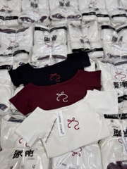 SET 3 ÁO ZIP TRỄ VAI THÊU NƠ