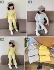 SET 2 BỘ TĂM DÀI BASIC CÓ MŨ BÉ GÁI