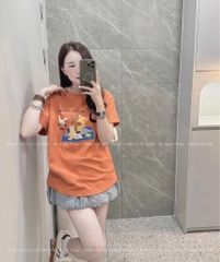ÁO PHÔNG CAM HOẠT HÌNH GẤU NỮ SẴN