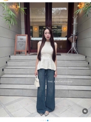 ÁO LEN SÁT NÁCH XOẮN THỪNG XOÈ DÁNG DÀI NỮ SẴN
