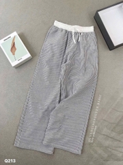 QUẦN SUÔNG KẺ PHỐI CẠP CHUN NỮ (GIÁ GIẢM)