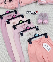 SET 5 QUẦN DÀI TONE HỒNG CAM TÍM BÉ GÁI