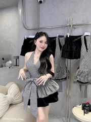 SET ÁO YẾM MIX CHÂN VÁY TẦNG HOT NỮ