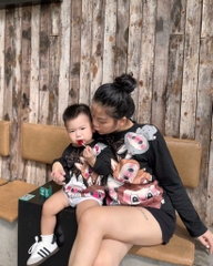 ÁO MẸ CON IN HÌNH LABUBU SIÊU HOT SẴN