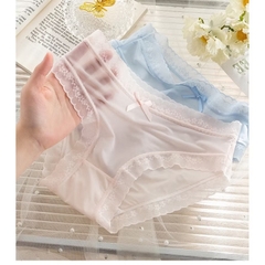 SET 10 QUẦN LÓT NỮ VIỀN REN MÀU PASTEL SẴN