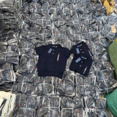 ÁO LEN CỔ POLO THÊU NGỰA MÀU XANH THAN NỮ SẴN