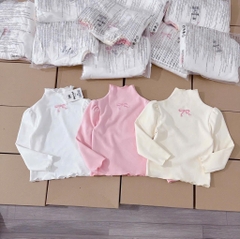 SET 3 ÁO DÀI THÊU NƠ BÉ GÁI XẢ